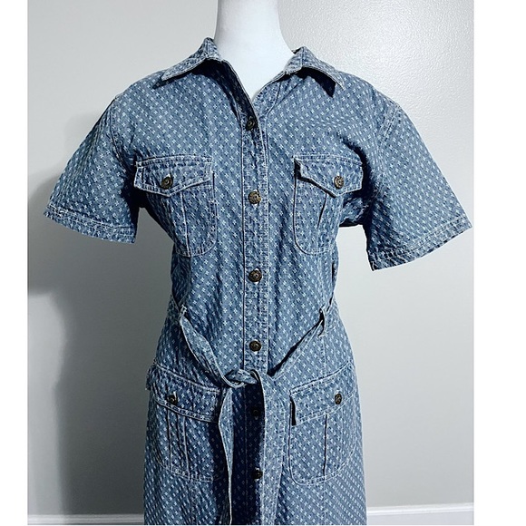 Jane Ashley Vintage Jean Dress - Picture 1 of 4